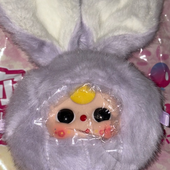 Baby Three Mini Bunny CONFIRMED Lavender Bunny Pendant - Picture 3 of 6